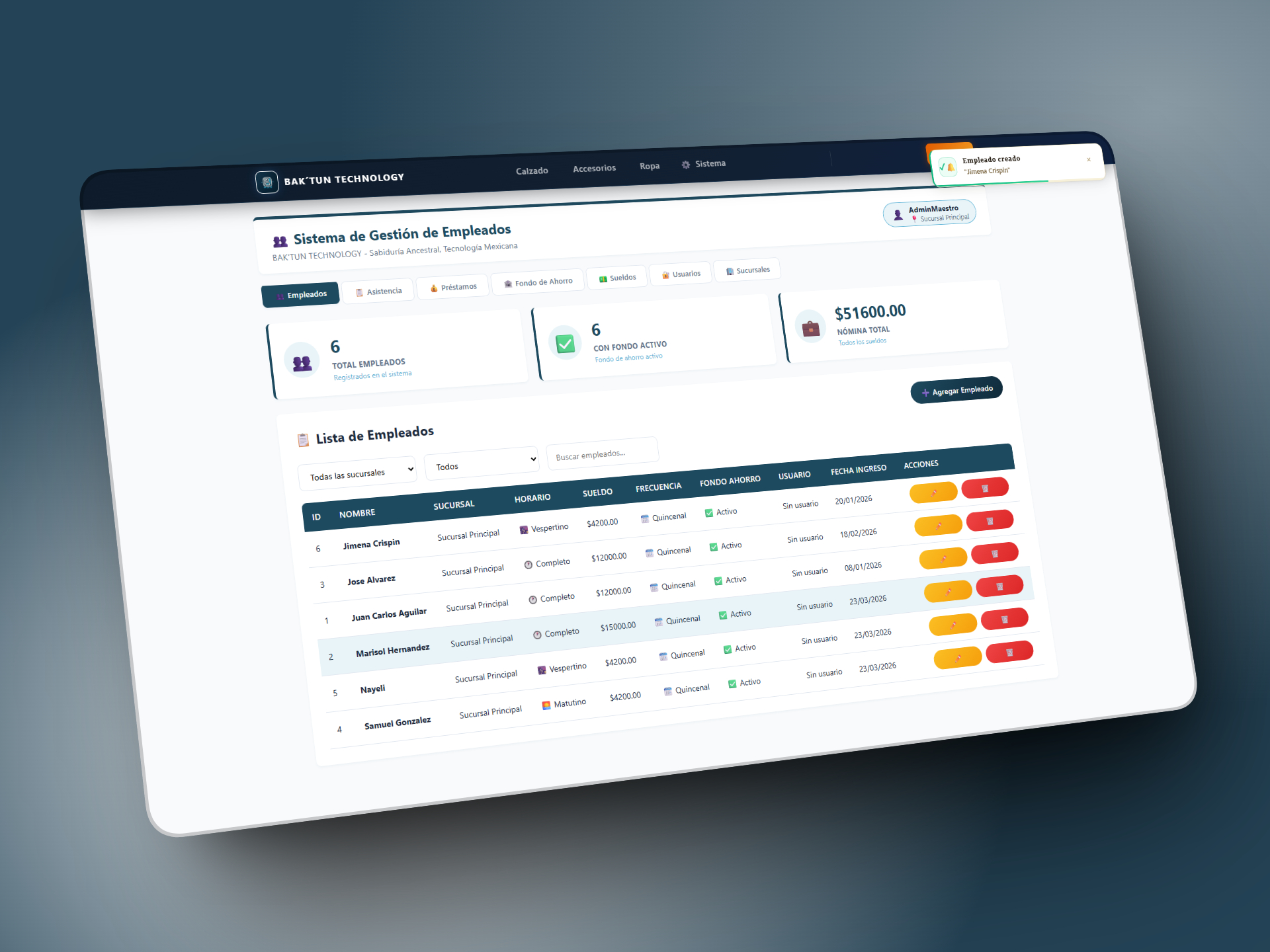 Gestión de Empleados